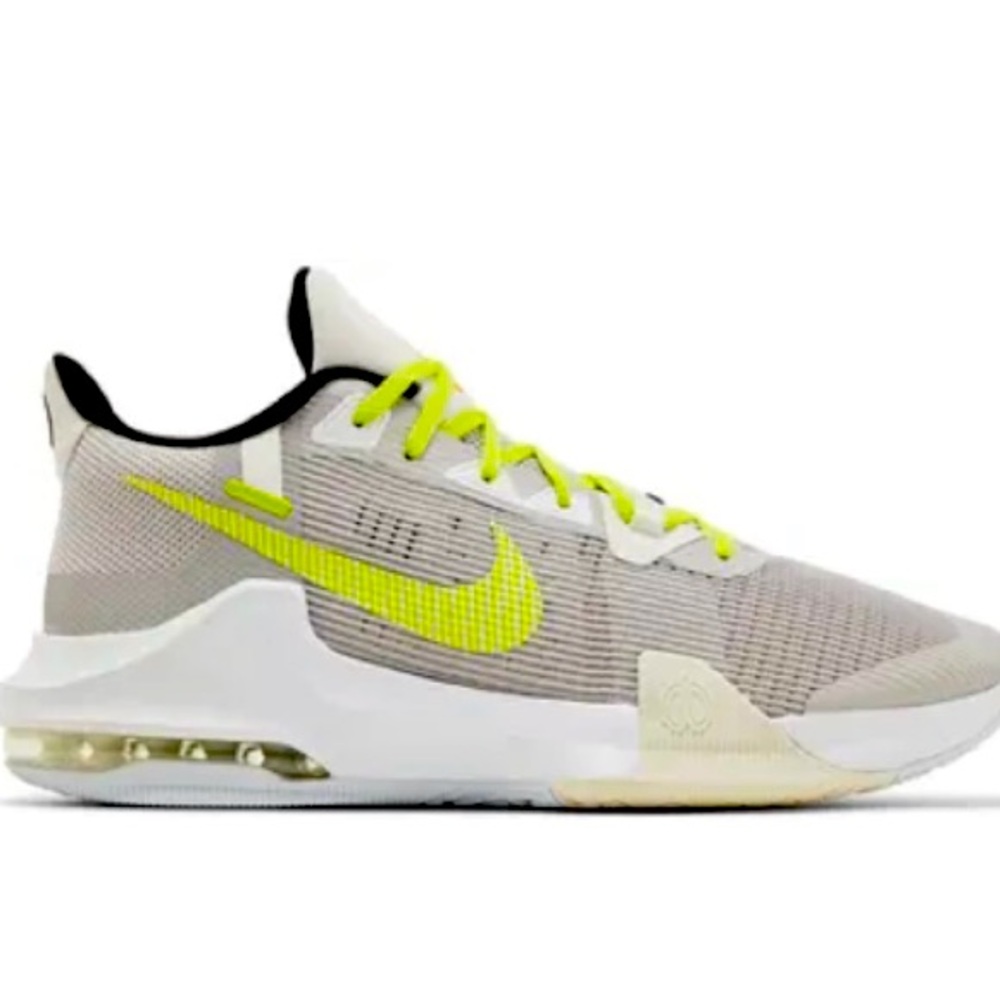 Mens Air Max Impact 3 Basketball Shoe Sz 13, Lt Iron Ore/ Atomic Green, Like New